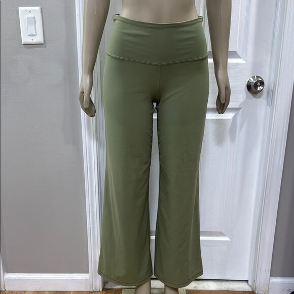ELATION HIGH WAISTED WIDE LEG PANT OLIVE GREEN - Picture 1 of 6